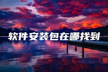 软件安装包在哪找到-海豚优课资源库