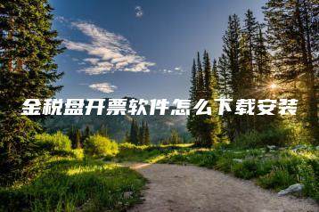 金税盘开票软件怎么下载安装-海豚优课资源库