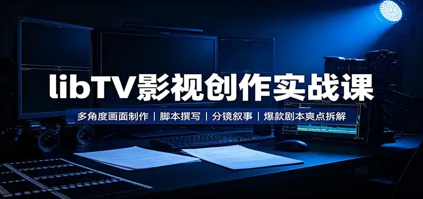 libTV影视创作实战课:多角度画面制作,脚本撰写,分镜叙事,爆款剧本爽点拆解-海豚优课资源库