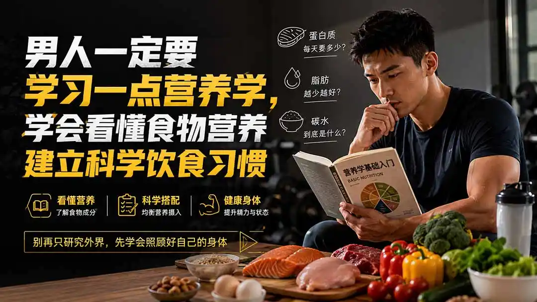 付费文章:男人一定要学习一点营养学,学会看懂食物营养建立科学饮食习惯-海豚优课资源库