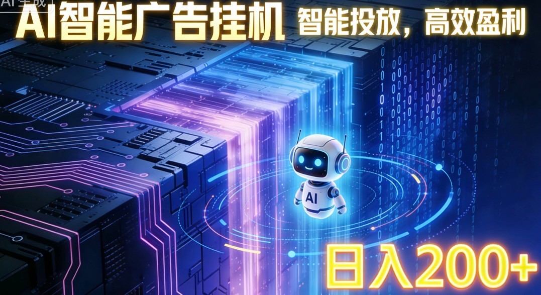 ai智能广告挂机项目,合规挂载广告即可赚取收益,单日收益可达400~500+-海豚优课资源库
