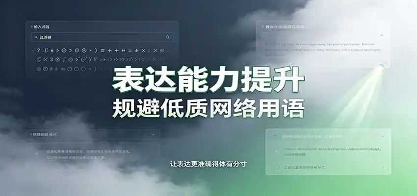 表达能力提升:语言塑造思想逻辑,规避低质网络用语,强化心智感知-海豚优课资源库