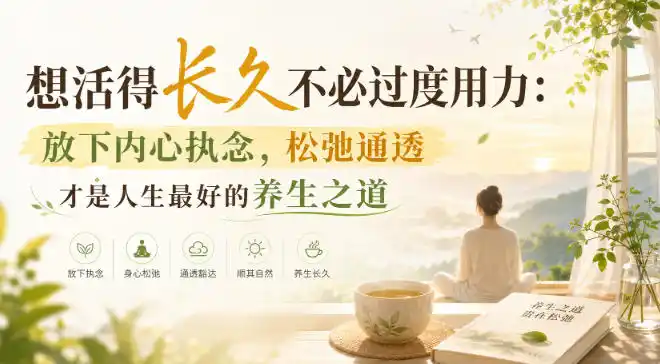 付费文章:想活得长久不必过度用力:放下内心执念,松弛通透才是人生最好的养生之道-海豚优课资源库