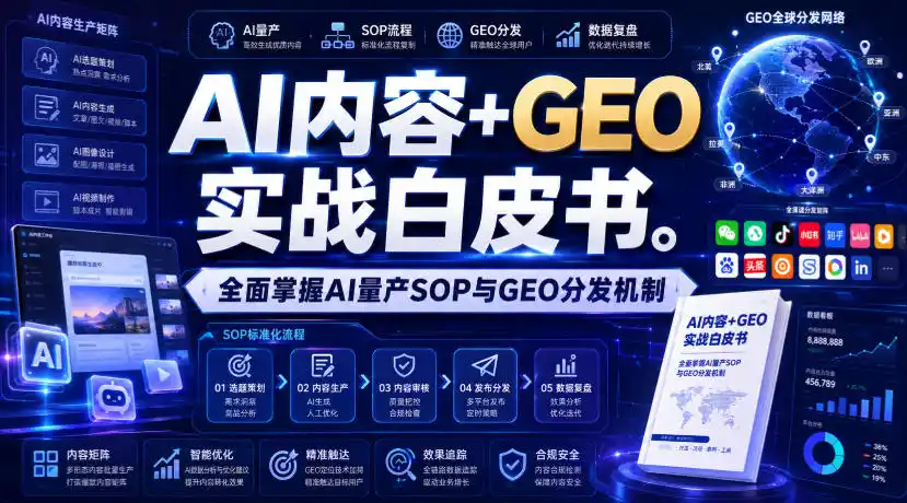 AI内容+GEO实战白皮书,全面掌握AI量产SOP与GEO分发机制【文档】-海豚优课资源库