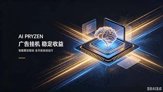 AI Pryzen 广告挂机|24小时自动跑,日入300-500,新手零门槛-海豚优课资源库
