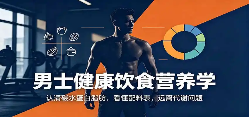 男士健康饮食营养学:认清碳水蛋白脂肪,看懂配料表,远离代谢问题-海豚优课资源库