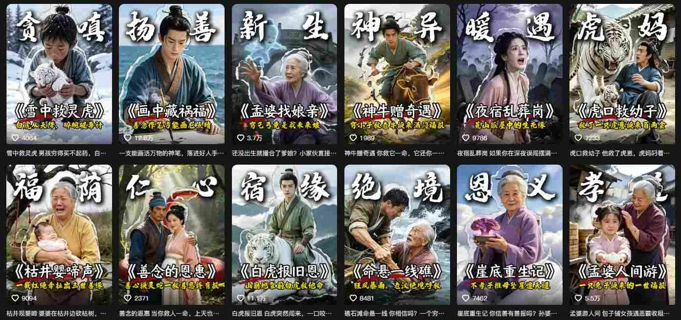 抖音67W粉丝博主的AI民间故事教学,从起号、文案、剪辑到多平台变现全流程,伙伴分成计划接广告等多种收益,月入1W+-海豚优课资源库