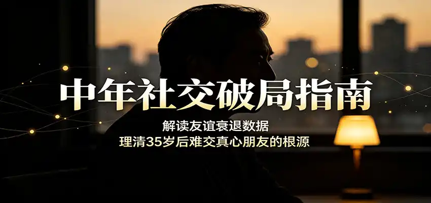 中年社交破局指南:解读友谊衰退数据,理清35岁后难交真心朋友的根源-海豚优课资源库