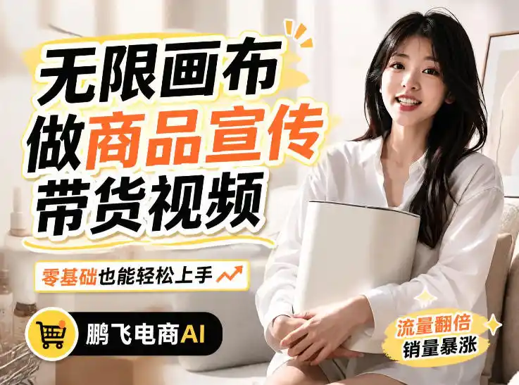 不用模特不用拍,AI生成电商带货视频|无限画布从0到1搭建教程,全程实操演示,新手也能跟着落地-海豚优课资源库