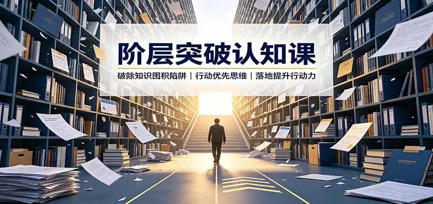阶层突破认知课:破除知识囤积陷阱,行动优先思维,落地提升行动力-海豚优课资源库