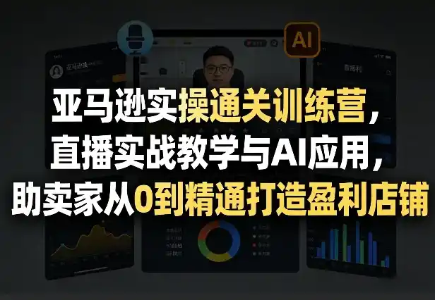 亚马逊实操通关训练营，直播实战教学与AI应用，助卖家从0到精通打造盈利店铺(更新8月17日)-海豚优课资源库