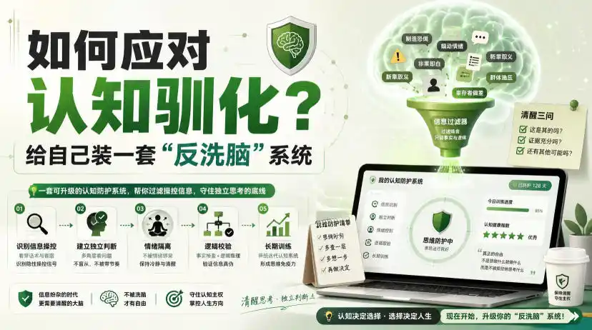 付费文章:如何应对认知驯化?给自己装一套“反洗脑”系统-海豚优课资源库