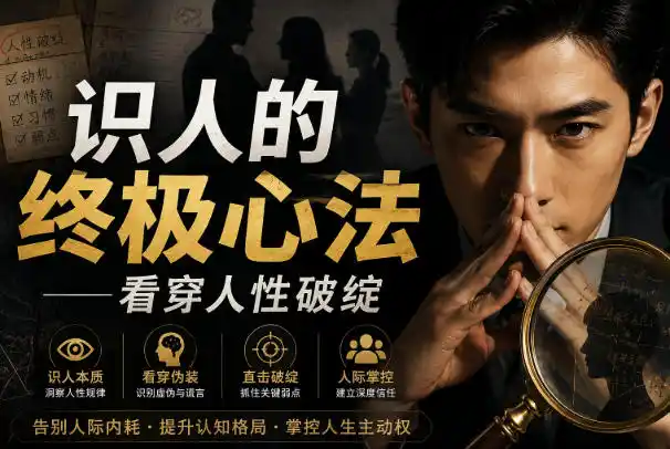 付费文章:识人的终极心法——看穿人性破绽-海豚优课资源库