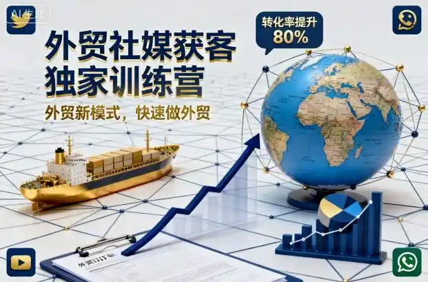 外贸社媒获客独家训练营,外贸新模式,快速做外贸(更新26年08月21日)-海豚优课资源库
