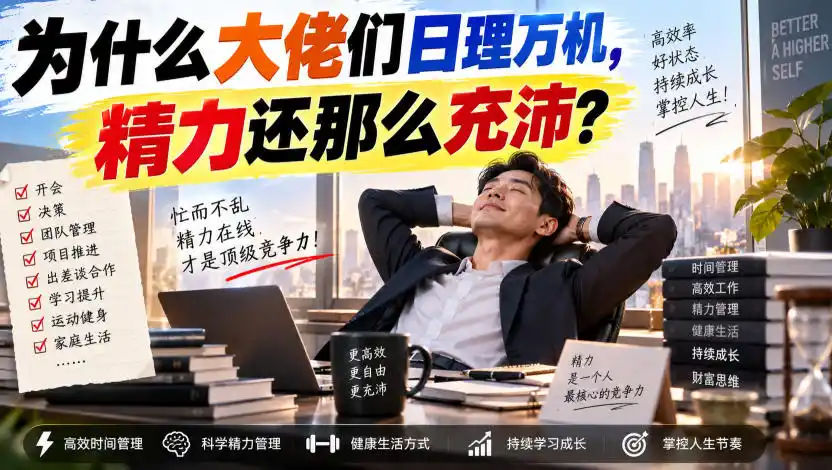 付费文章:为什么大佬们日理万机,精力还那么充沛?-海豚优课资源库
