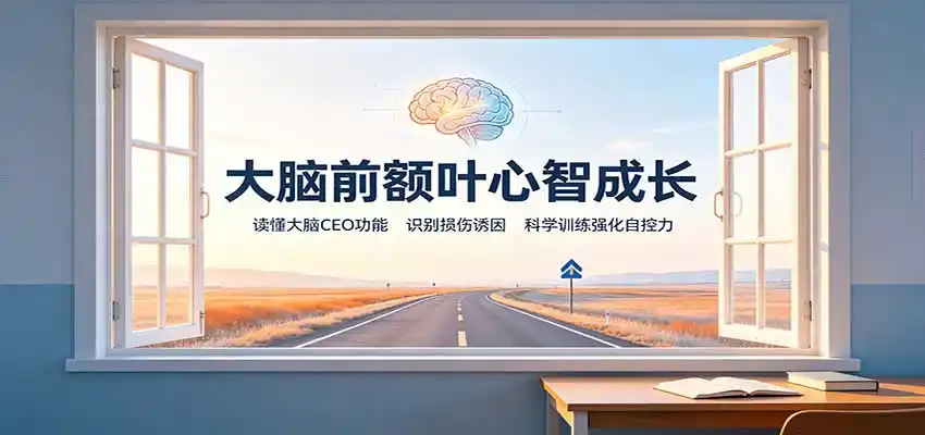 大脑前额叶心智成长:读懂大脑CEO功能,识别损伤诱因,科学训练强化自控力-海豚优课资源库
