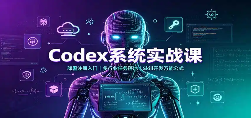 Codex系统实战课:部署注册入门,多行业任务落地,Skill开发万能公式-海豚优课资源库