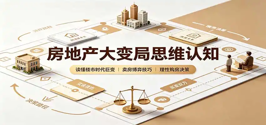 房地产大变局思维认知:读懂楼市时代巨变,卖房博弈技巧,理性购房决策-海豚优课资源库